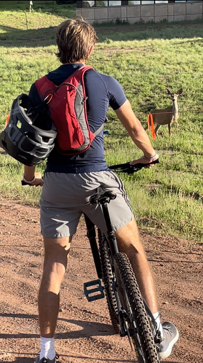 Mountain bike build component closeup